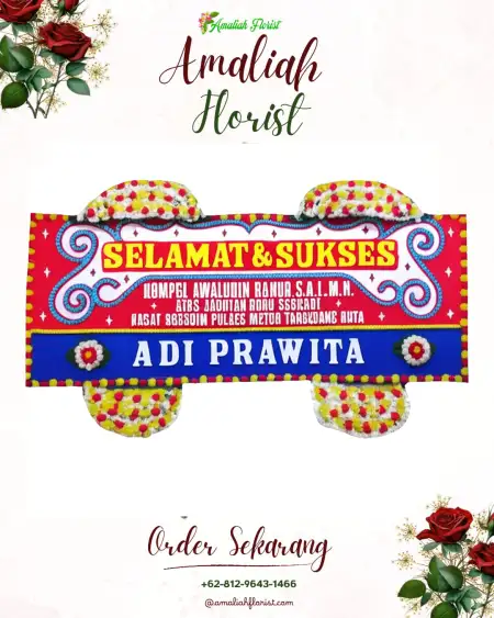 Papan Bunga Ucapan Selamat Watusalam